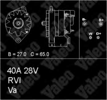 Alternador 436664 VALEO