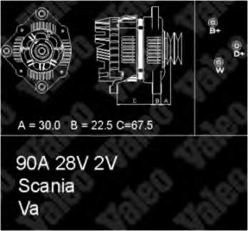 Alternador 436674 VALEO