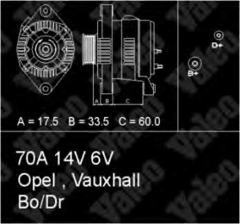 Alternador 436684 VALEO
