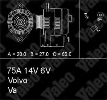 436697 VALEO alternador