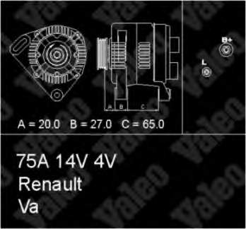 436701 VALEO Alternador de coche