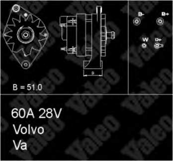 436703 VALEO alternador