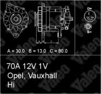 Alternador 436724 VALEO