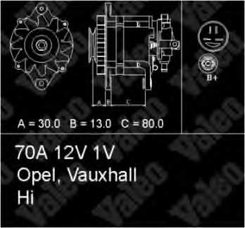 436725 VALEO Alternador de coche
