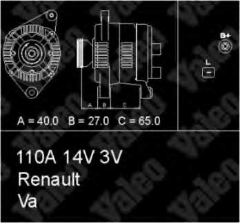 Alternador 436742 VALEO