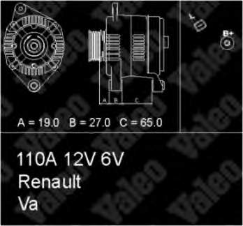 Alternador 436748 VALEO