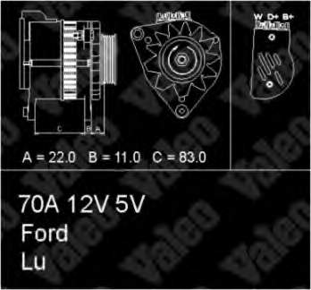 Alternador 437049 VALEO