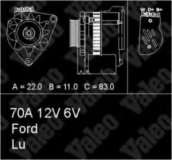 Alternador 437052 VALEO