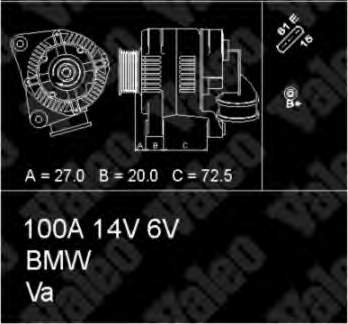 Alternador 437118 VALEO