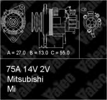 Alternador 437147 VALEO