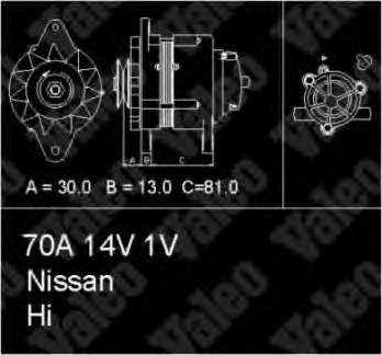 43715.0 VALEO alternador