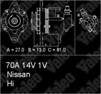 Alternador 437152 VALEO