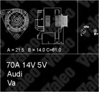 Alternador 437177 VALEO