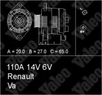 Alternador 437200 VALEO