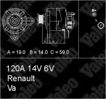 Alternador del motor VALEO 437208 precio, desde 173,94 EUR