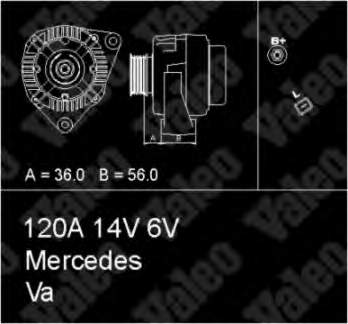 Alternador 437225 VALEO