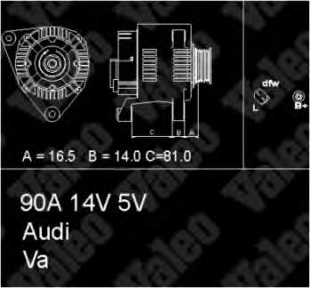 437348 VALEO Alternador de coche