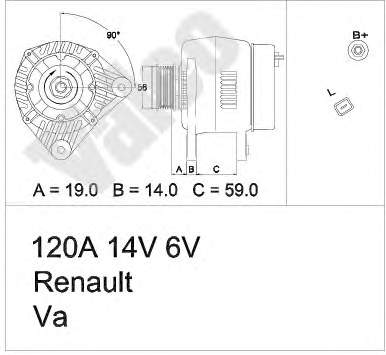 437361 VALEO alternador