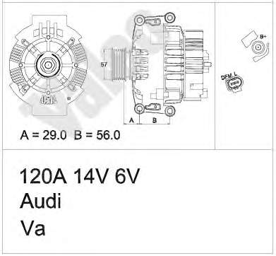 Alternador 437364 VALEO