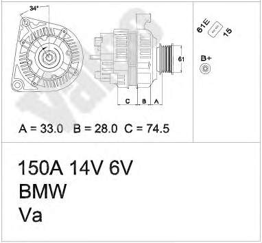 Alternador 437410 VALEO