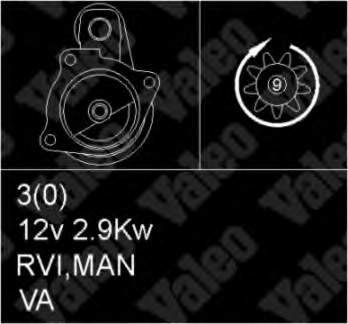 455507 VALEO motor de arranque