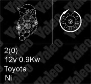Motor de arranque 2810013010 Toyota