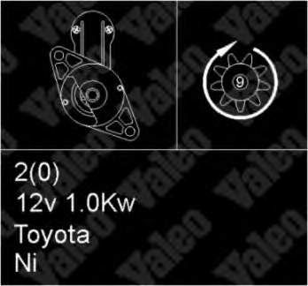 281003701171 Toyota motor de arranque