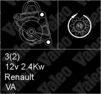 Motor de arranque 7701499614 Renault (RVI)