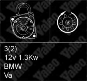 Motor de arranque 455970 VALEO