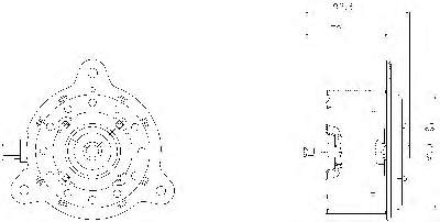 Motor del ventilador de enfriado 698301 VALEO