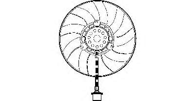 698373 VALEO ventilador (rodete +motor refrigeración del motor con electromotor derecho)