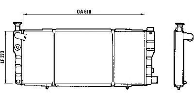 Radiador refrigeración del motor M0210211 Jdeus