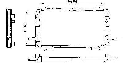 Radiador refrigeración del motor 6148514 Ford