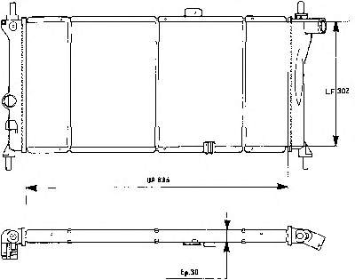 730125 VALEO radiador refrigeración del motor