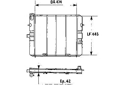 Radiador de água 1073005 Frig AIR