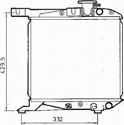 Radiador refrigeración del motor 730168 VALEO