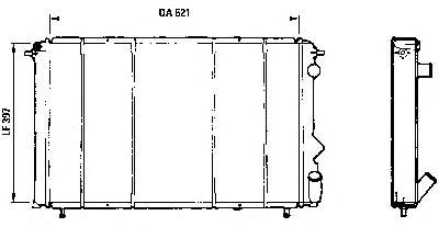 Radiador refrigeración del motor CR452000S Mahle Original