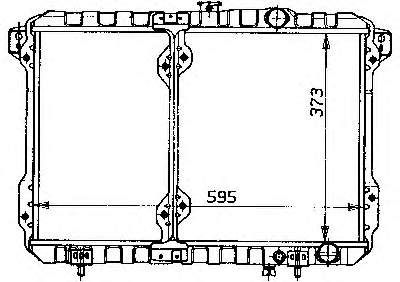 Água radiador ADC49803 Blue Print