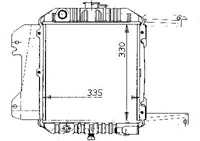 2140034A00 Nissan radiador refrigeración del motor