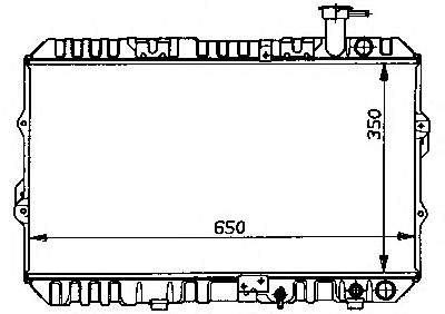 Radiador refrigeración del motor ADH29818 Blue Print