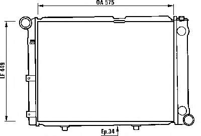 Radiador refrigeración del motor CR284000S Mahle Original