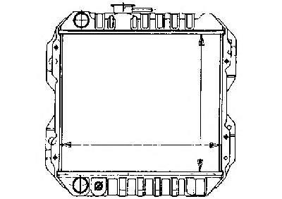 Radiador refrigeración del motor 1640013081 Toyota