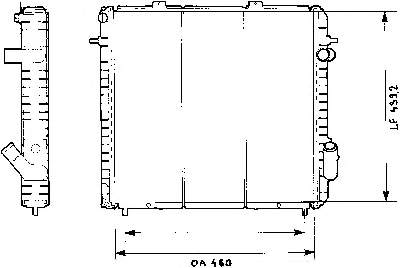 Radiador 6006000712 Renault (RVI)