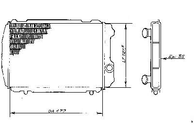 82398150 Fiat/Alfa/Lancia radiador refrigeración del motor