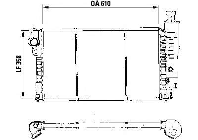 730576 VALEO radiador refrigeración del motor