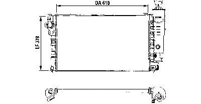 Radiador refrigeración del motor 730577 VALEO