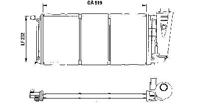 Radiador refrigeración del motor 71735368 Fiat/Alfa/Lancia