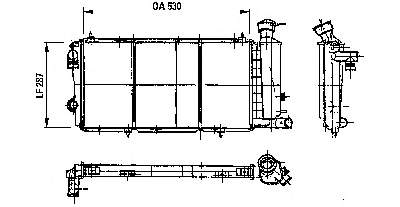 Radiador 61357 Nissens