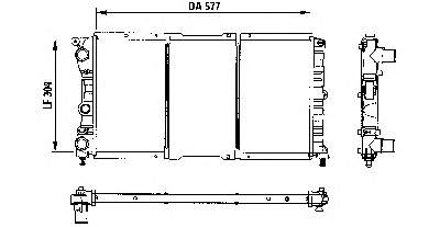 Radiador refrigeración del motor 730980 VALEO