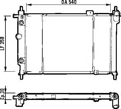 730994 VALEO radiador refrigeración del motor